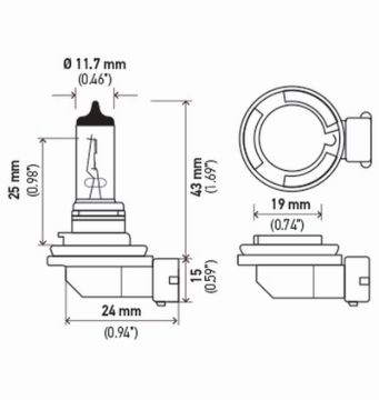 Picture of Hella Halogen Bulb - H11P50TB