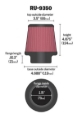 Picture of K&N Engineering KN Universal Air Filter - RU-9350