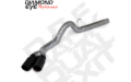 Picture of Diamond Eye Performance DEP DPF Back Exhaust Kit SS - K4384S-BK