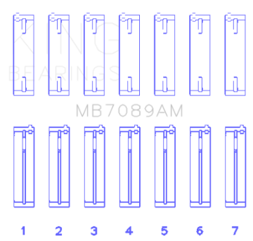Picture of King Engine Bearings KING Main Bearings - MB7089AM