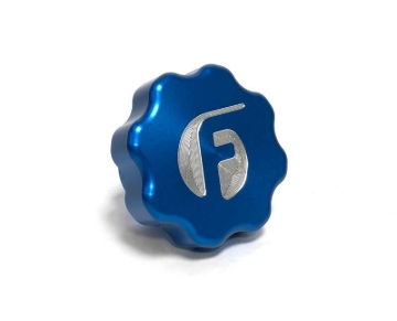 Picture of Fleece Performance FPE Oil Cap Covers - FPE-DMAX-OC-BLU
