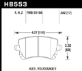 Picture of Hawk Performance HAWK HPS 5.0 Brake Pad Sets - HB553B.652