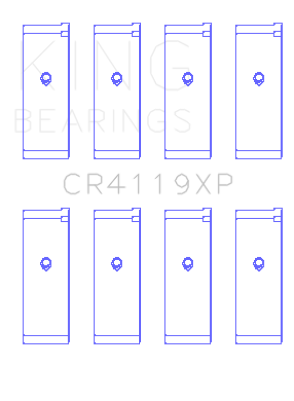 Picture of King Engine Bearings KING Performance Rod Bearings - CR4119XP0.25