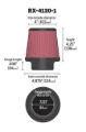 Picture of K&N Engineering KN Universal X-Stream Clamp-On Air Filters - RX-4120-1