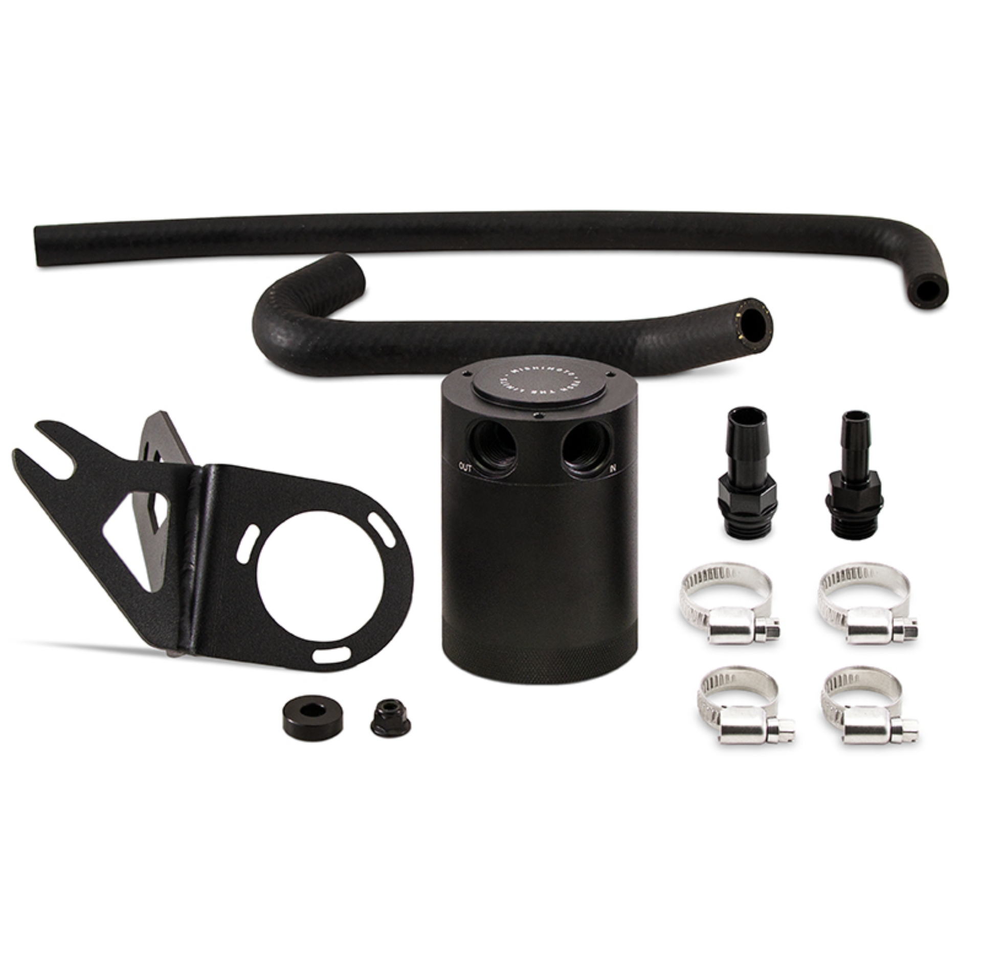 Picture of Mishimoto MM Baffled Oil Catch-Kit Oil Catch Cans - MMBCC-STNGR-18PBE