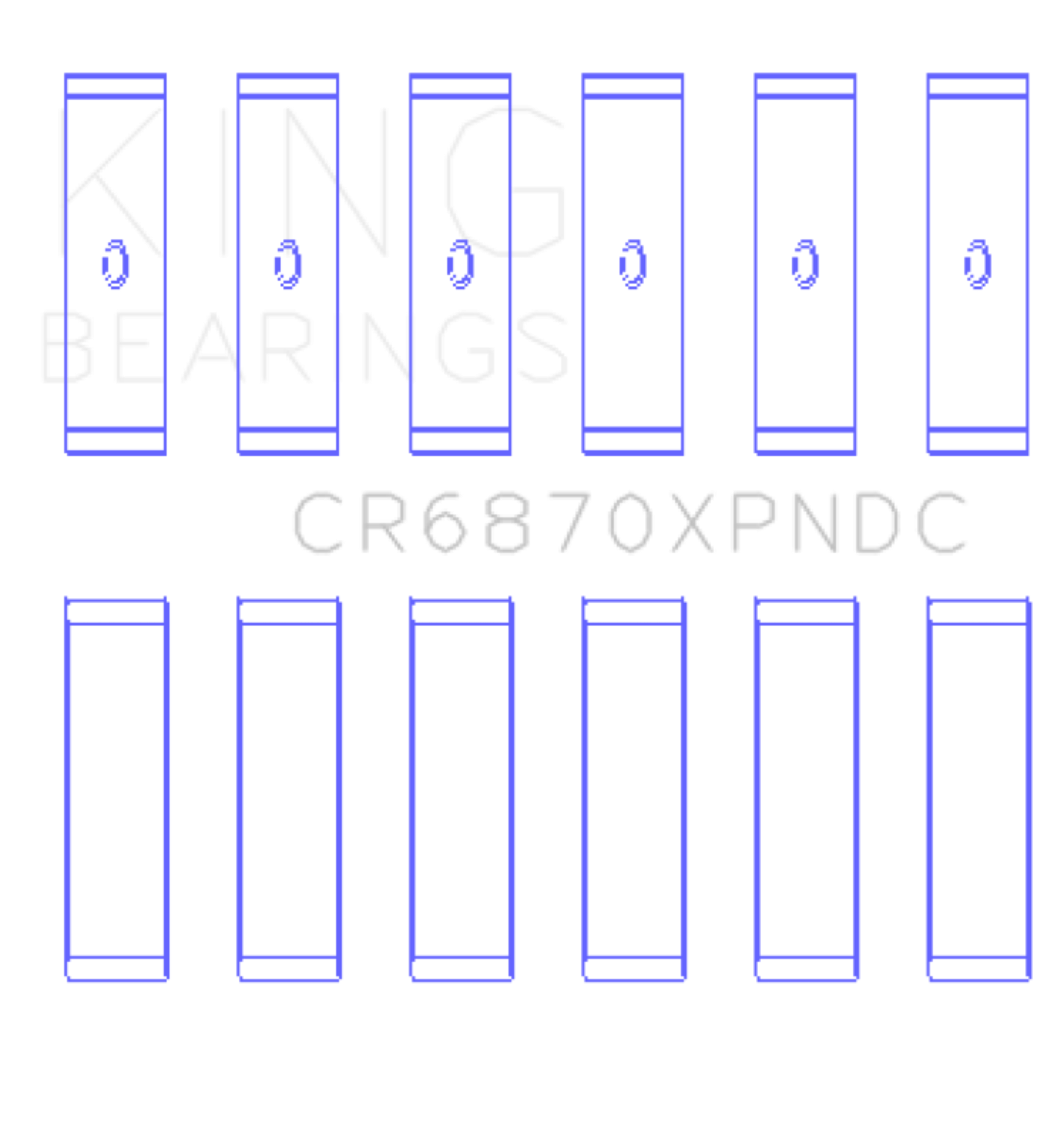 Picture of King Engine Bearings KING Performance Rod Bearings - CR6870XPNDC