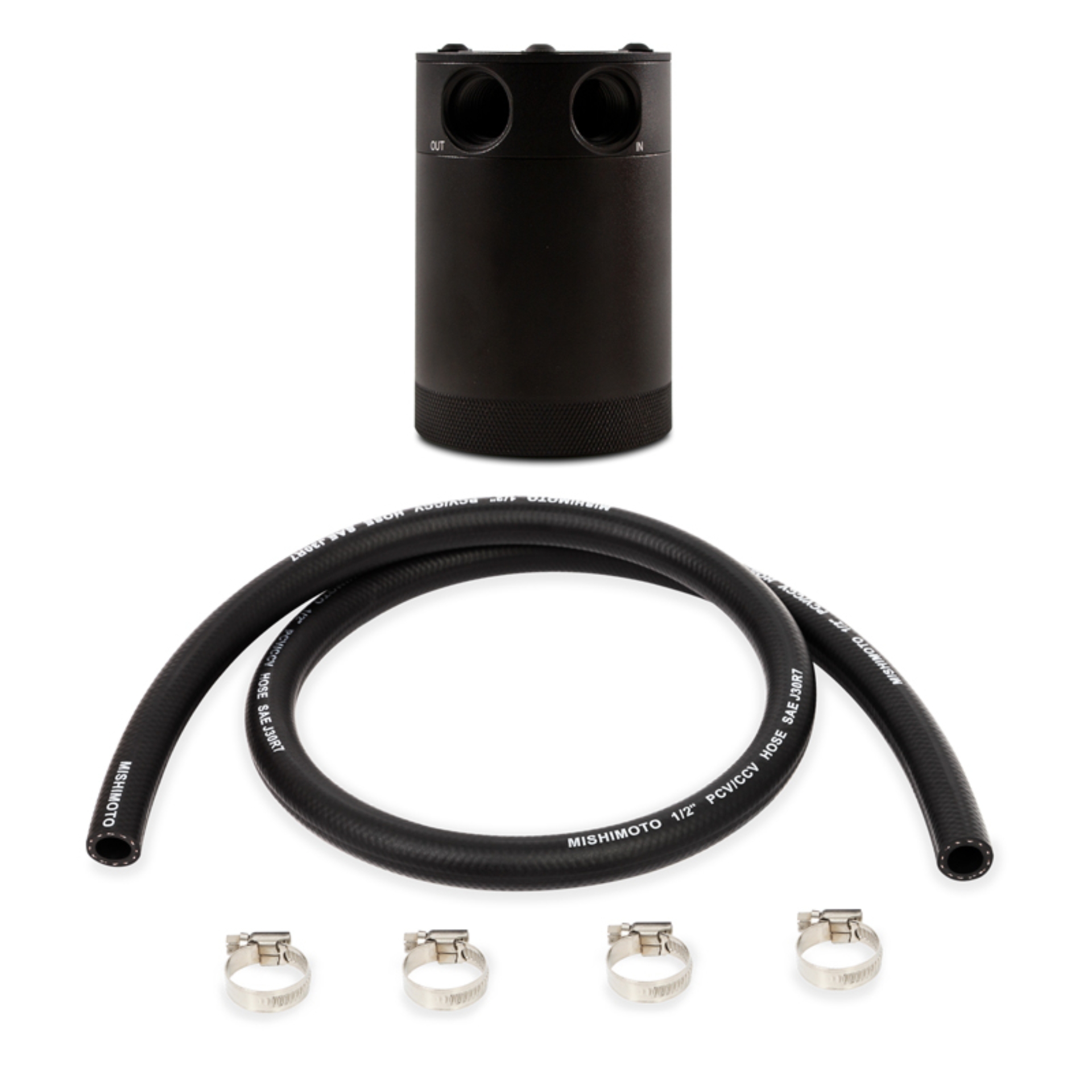 Picture of Mishimoto MM Baffled Oil Catch-Univ Oil Catch Cans - MMBCC-CBTWO-BK