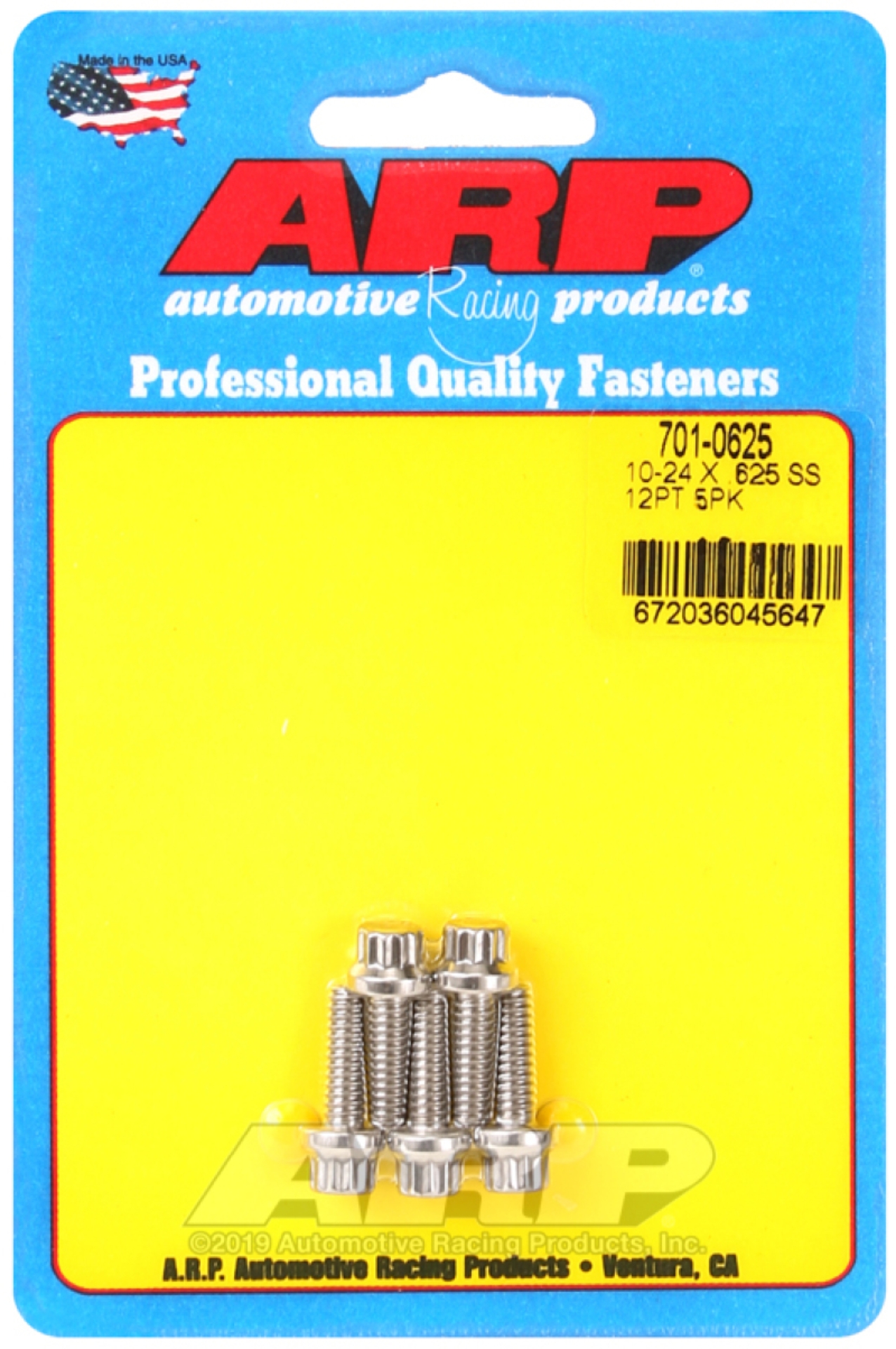 Picture of ARP Stainless Steel Bolts - 701-0625