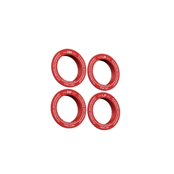 Picture of fifteen52 FFT Center Rings Wheel Center Caps - 52-RSRRING-RED-CD-SET
