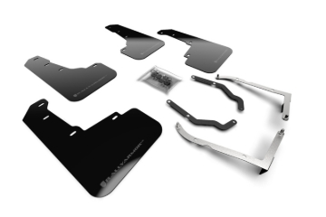 Picture of Rally Armor RAL UR Blk Flap/Grey Logo Mud Flaps - MF46-LTUR-BLK/GRY