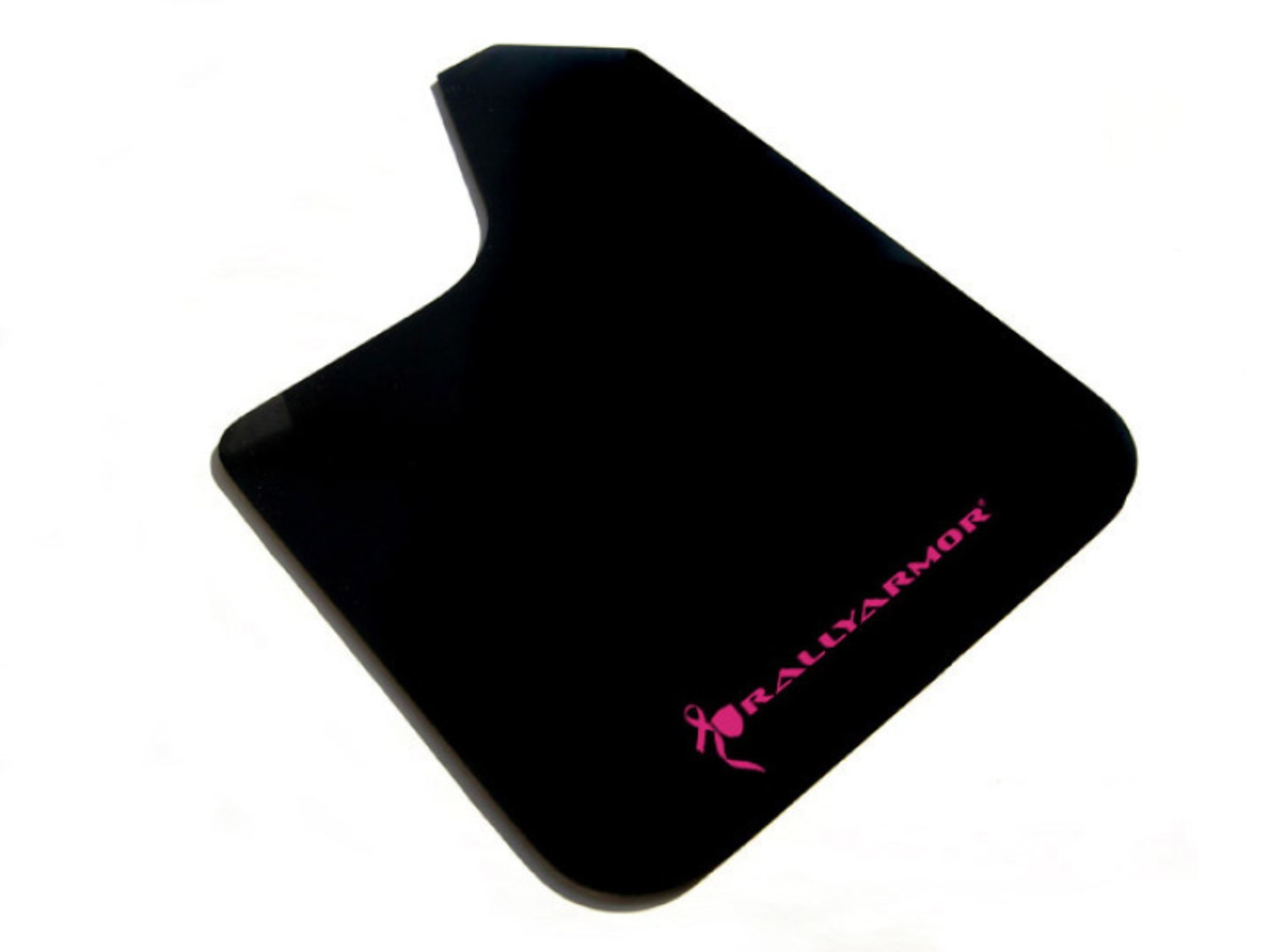 Picture of Rally Armor RAL BCA Black Flap / Pink Logo Mud Flaps - MF12-BAS-BCPK