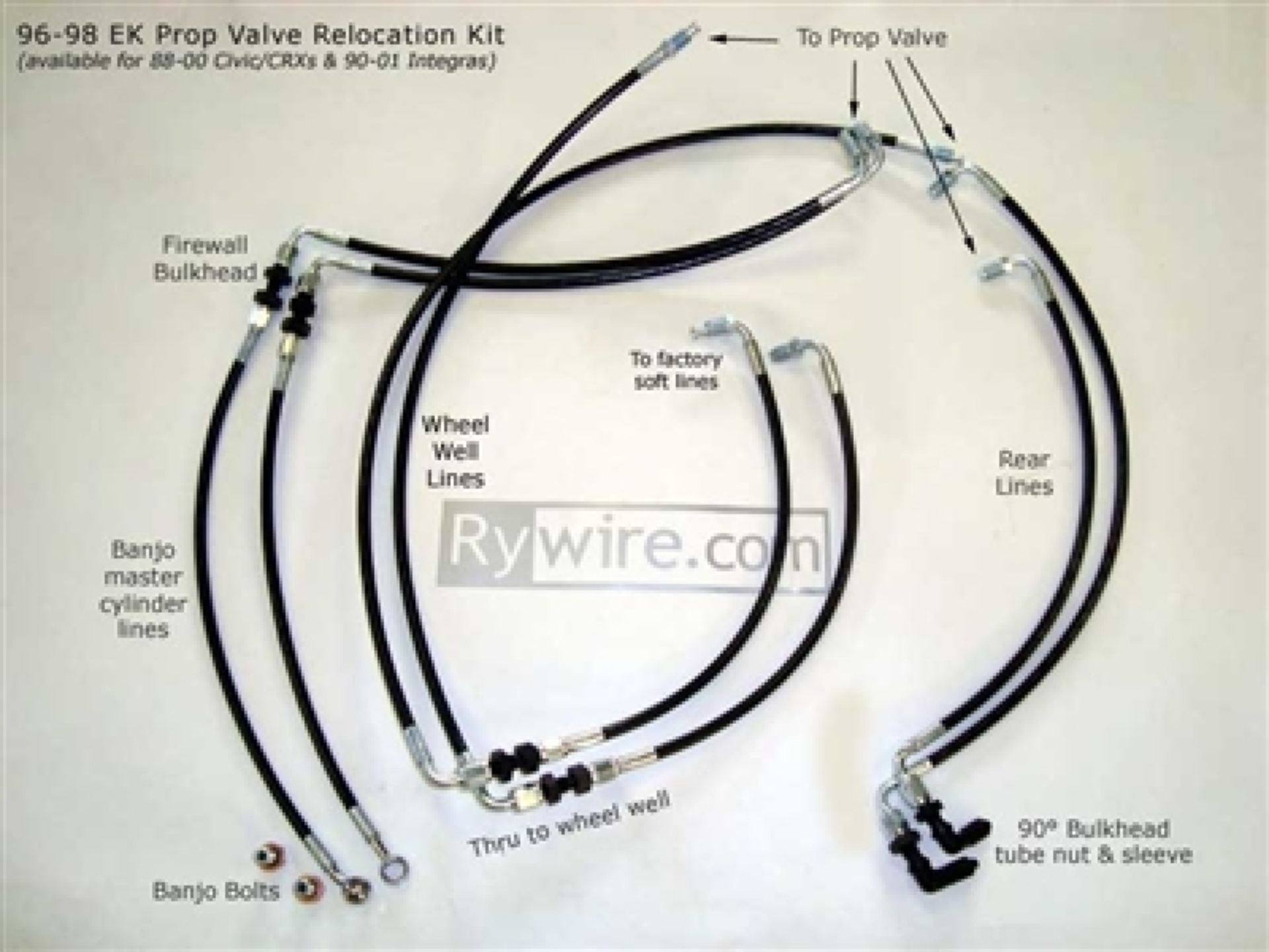 Picture of Rywire RYW Valve Relocation Kits Fittings - RY-PROPORTION-VALVE-RELOCATION-KIT