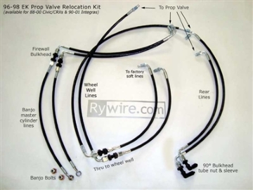 Picture of Rywire RYW Valve Relocation Kits Fittings - RY-PROPORTION-VALVE-RELOCATION-KIT