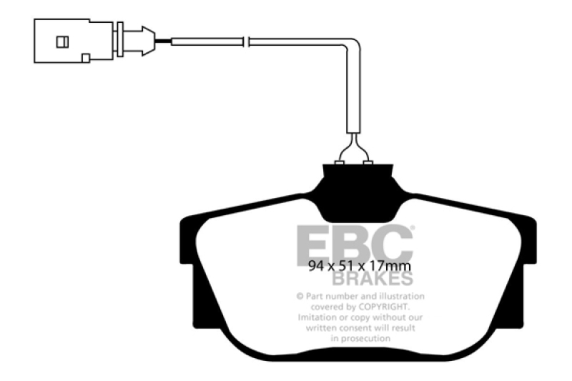 Picture of EBC Greenstuff Brake Pad Sets - DP61445