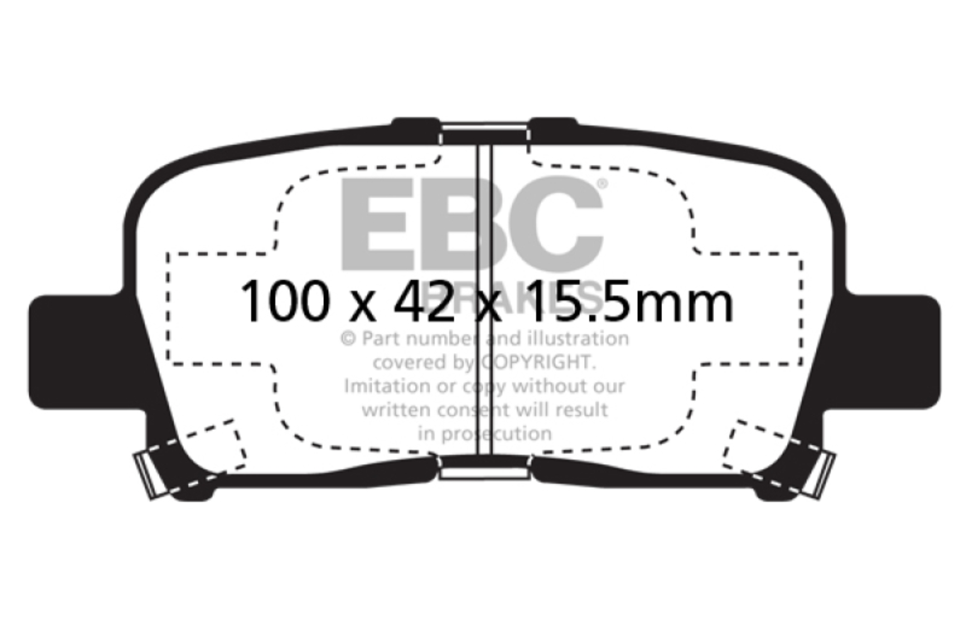 Picture of EBC Greenstuff Brake Pad Sets - DP61662