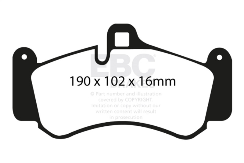Picture of EBC Yellowstuff Brake Pad Sets - DP41516R