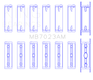 Picture of King Engine Bearings KING Main Bearings - MB7023AM