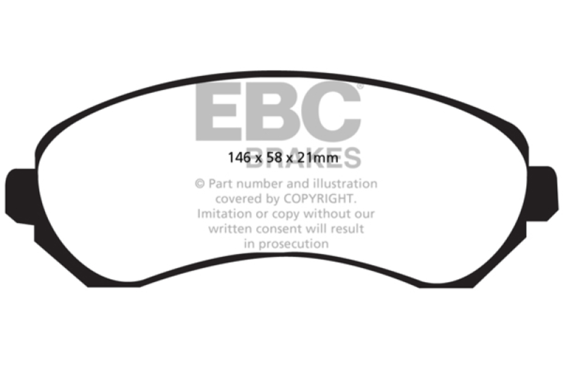 Picture of EBC Greenstuff Brake Pad Sets - DP61628
