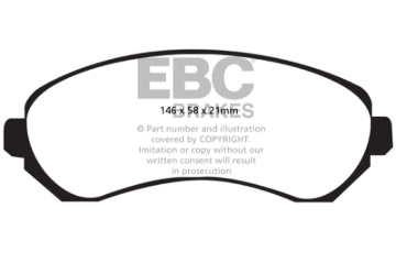Picture of EBC Greenstuff Brake Pad Sets - DP61628