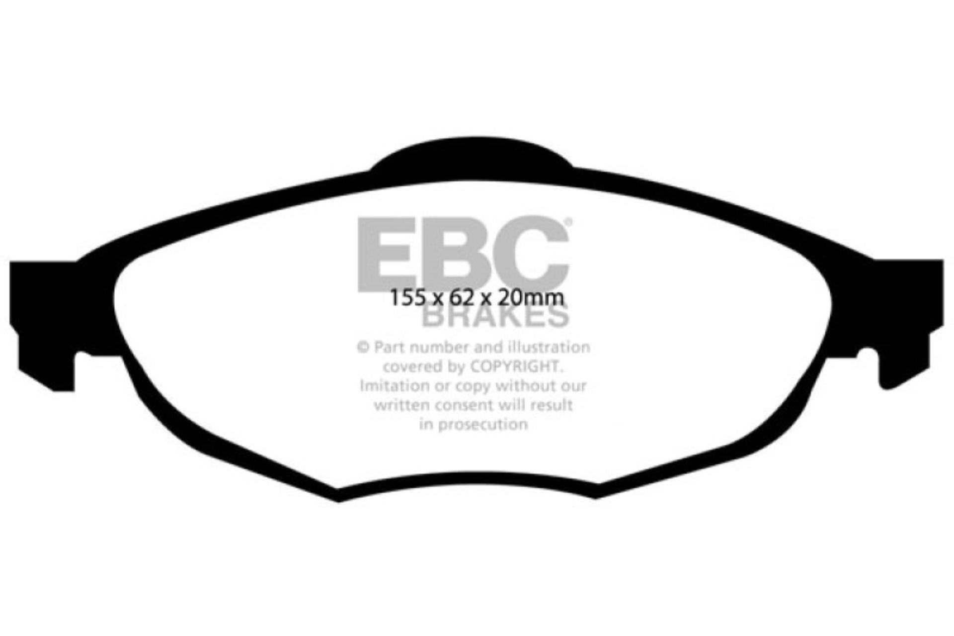 Picture of EBC Yellowstuff Brake Pad Sets - DP41611R