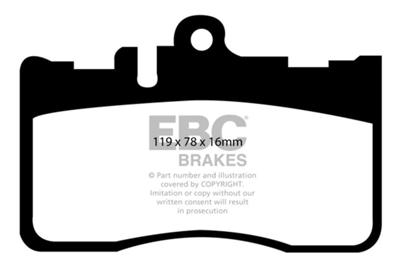 Picture of EBC Yellowstuff Brake Pad Sets - DP41622R