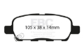Picture of EBC Greenstuff Brake Pad Sets - DP21666