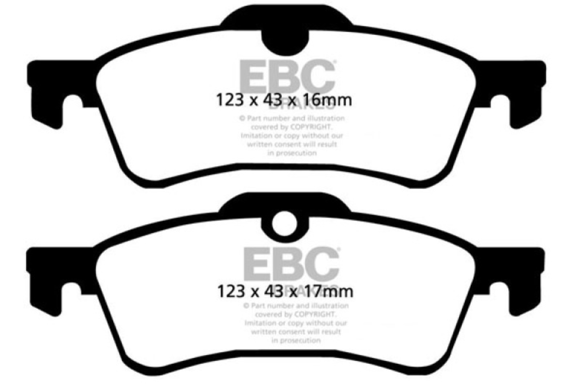 Picture of EBC Redstuff Brake Pad Sets - DP31389C