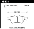Picture of Hawk Performance HAWK HPS Brake Pad Sets - HB478F.605