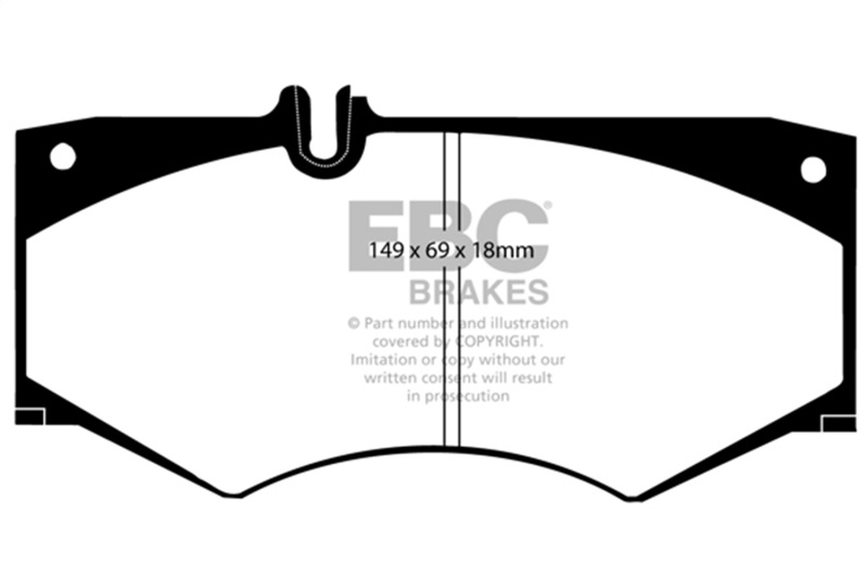 Picture of EBC Yellowstuff Brake Pad Sets - DP4413R