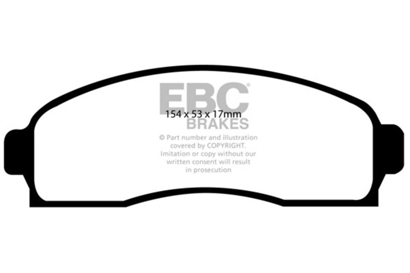Picture of EBC Yellowstuff Brake Pad Sets - DP41617R