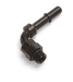 Picture of 3/8" SAE Quick-Disconnect x 8 Port Male Swivel 90 Degree O-ring seal, Black