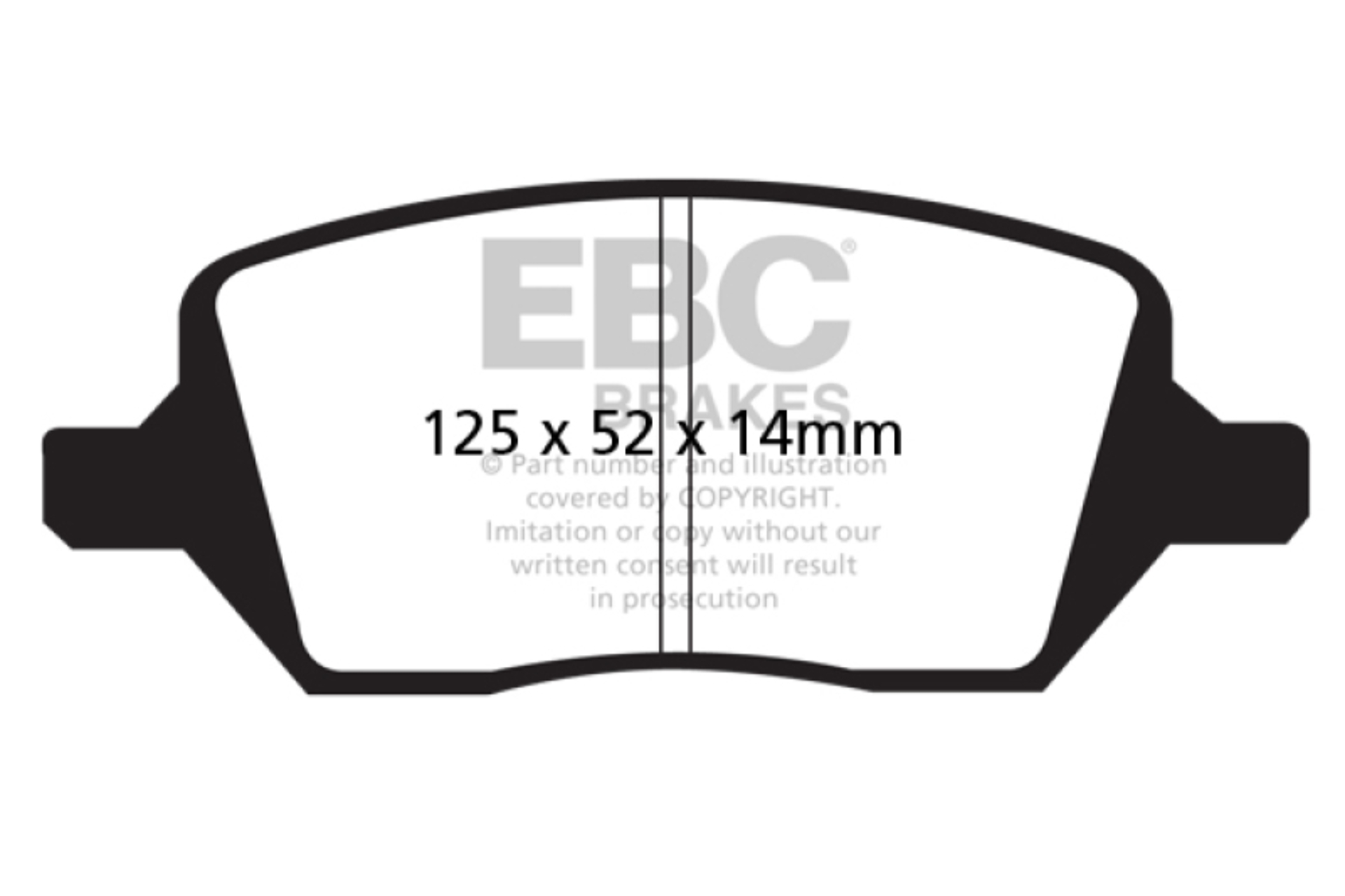 Picture of EBC Greenstuff Brake Pad Sets - DP61737