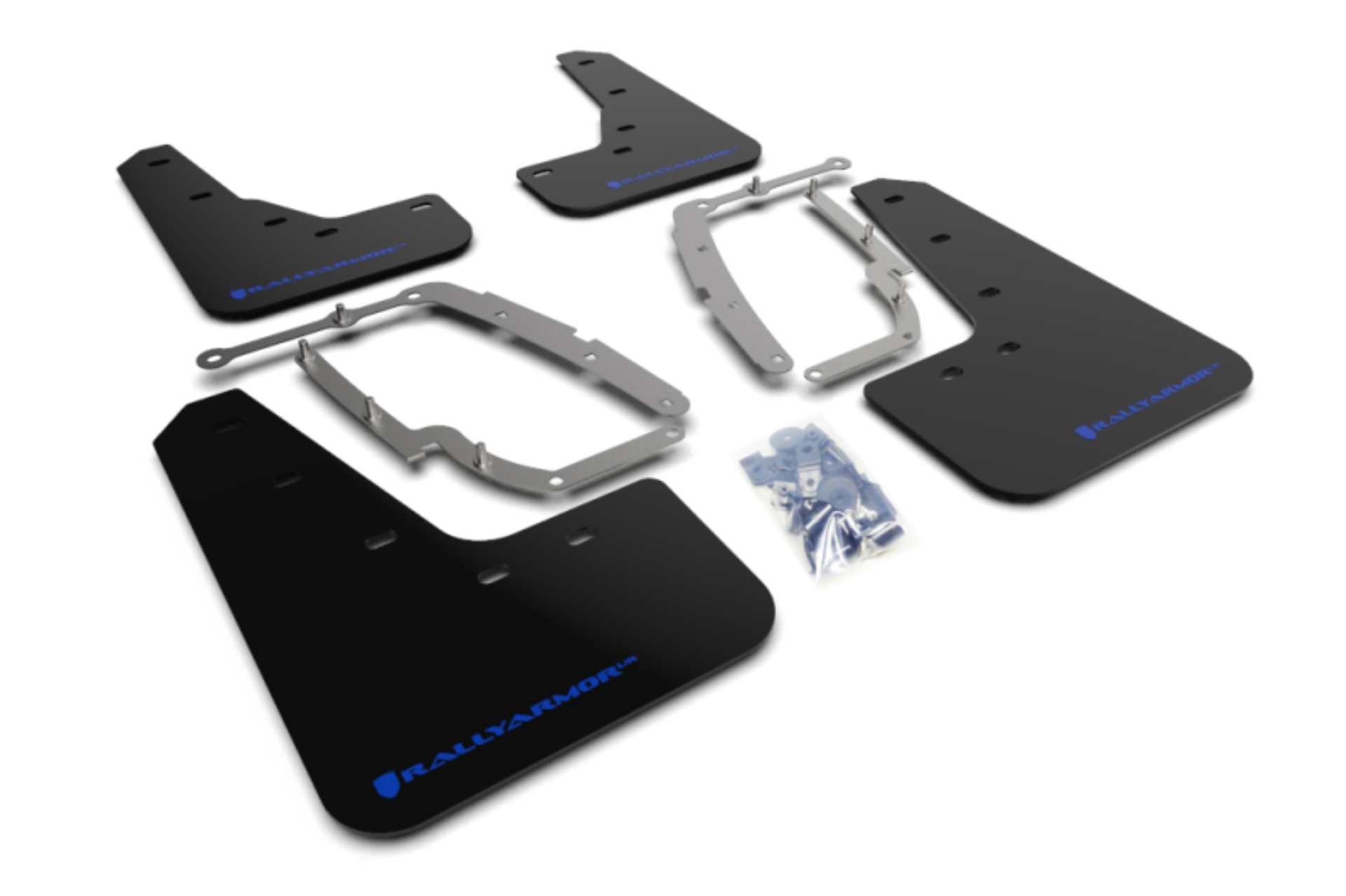 Picture of Rally Armor RAL UR Blk Flap/Blue Logo Mud Flaps - MF62-UR-BLK/BL