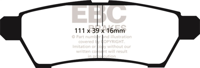 Picture of EBC Ultimax2 Brake Pad Sets - UD1100