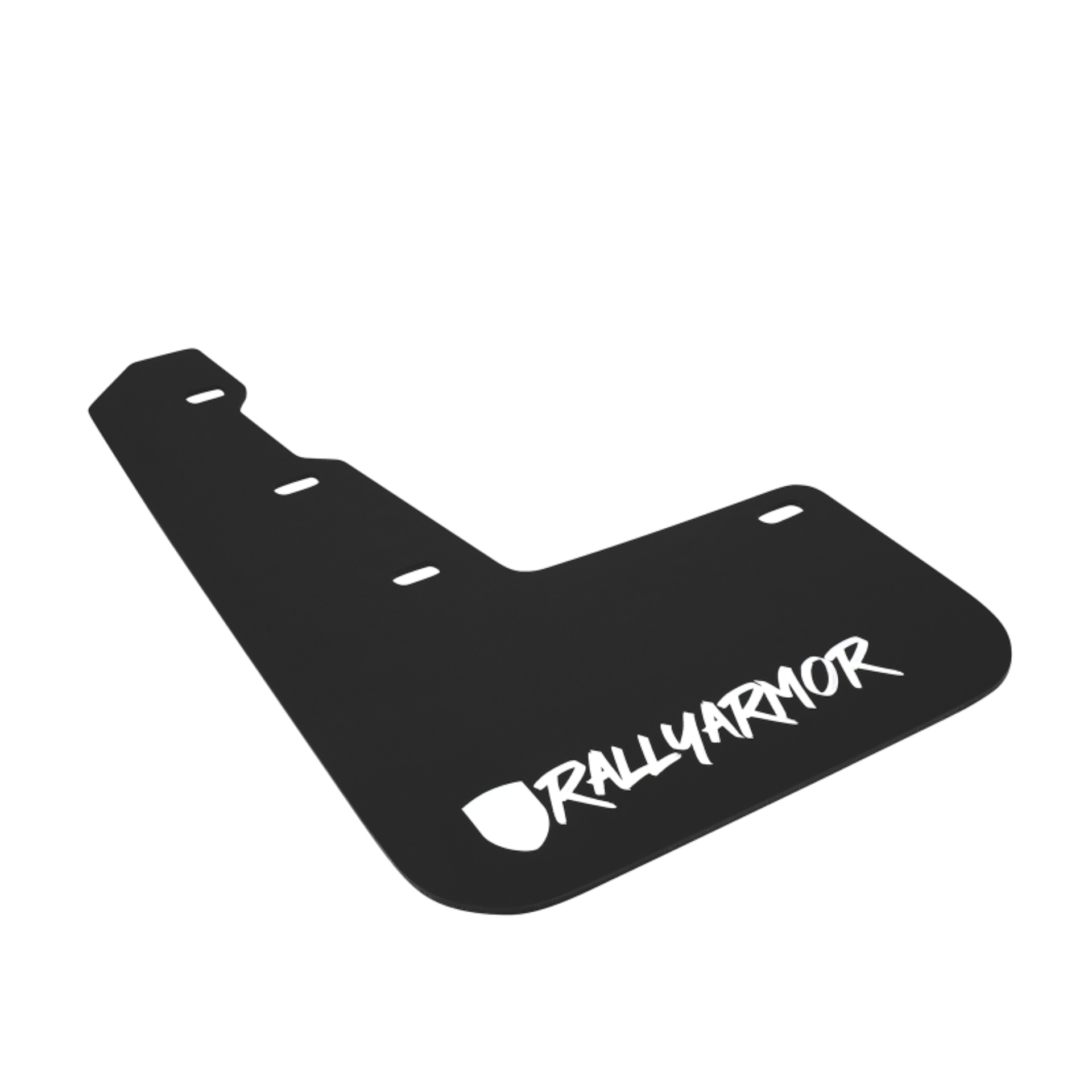 Picture of Rally Armor RAL UR Blk Flap/Wht Logo Mud Flaps - MF32-UR-BLK/WH-X