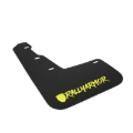 Picture of Rally Armor RAL UR Black Flap/Green Logo Mud Flaps - MF32-UR-BLK/CGN-X