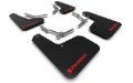 Picture of Rally Armor RAL UR Blk Flap/Rd Logo Mud Flaps - MF27-UR-BLK/RD-X