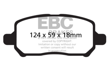 Picture of EBC Greenstuff Brake Pad Sets - DP21660