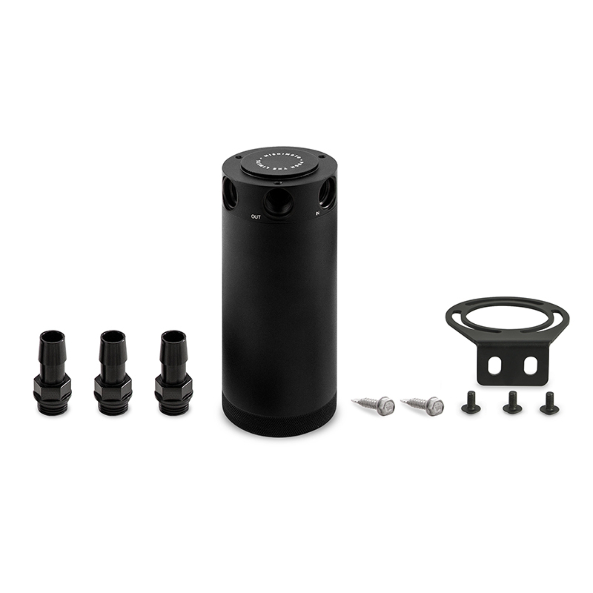 Picture of Mishimoto MM Baffled Oil Catch-Univ Oil Catch Cans - MMBCC-CBTHR-XLBK
