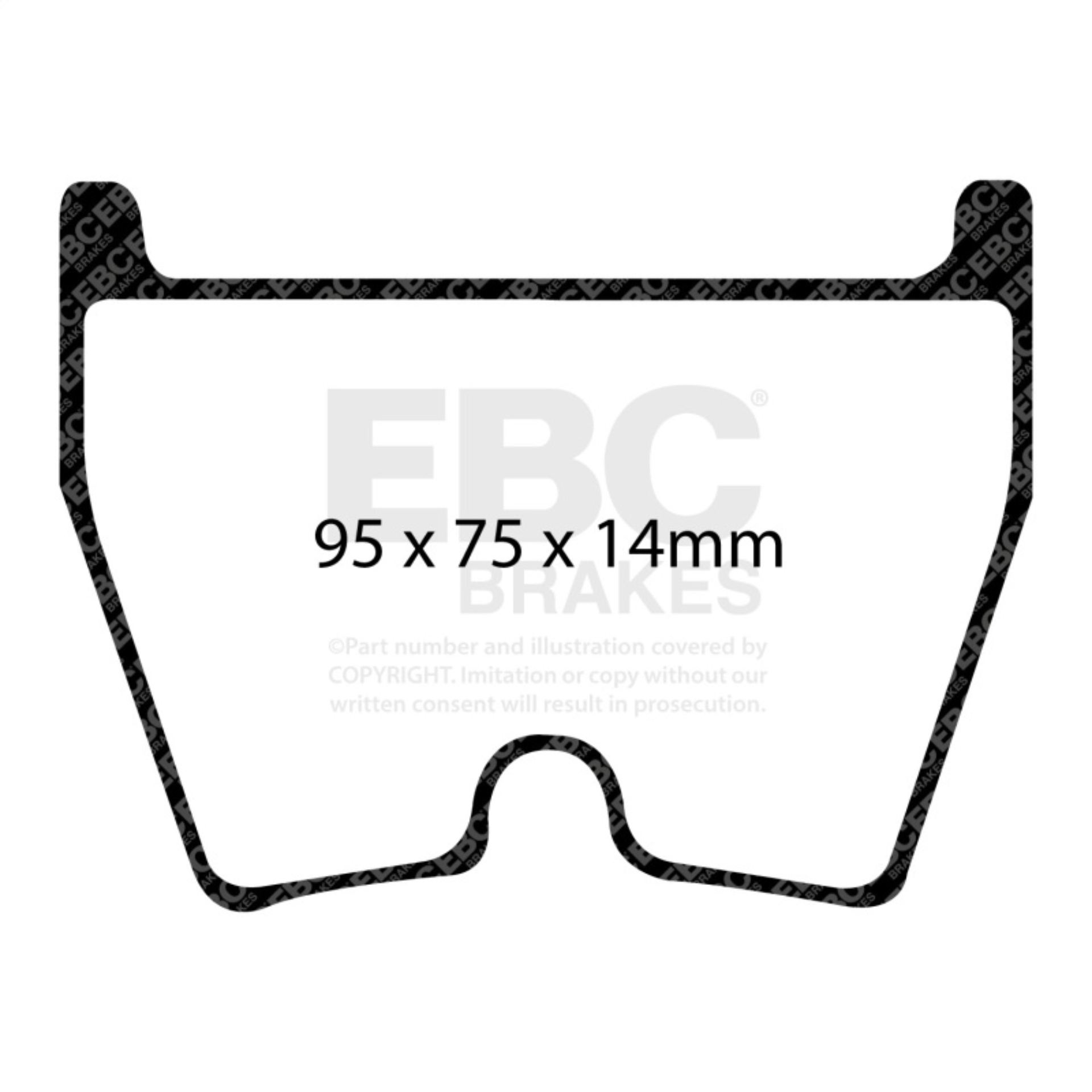 Picture of EBC Yellowstuff Brake Pad Sets - DP41513R