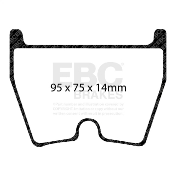 Picture of EBC Yellowstuff Brake Pad Sets - DP41513R