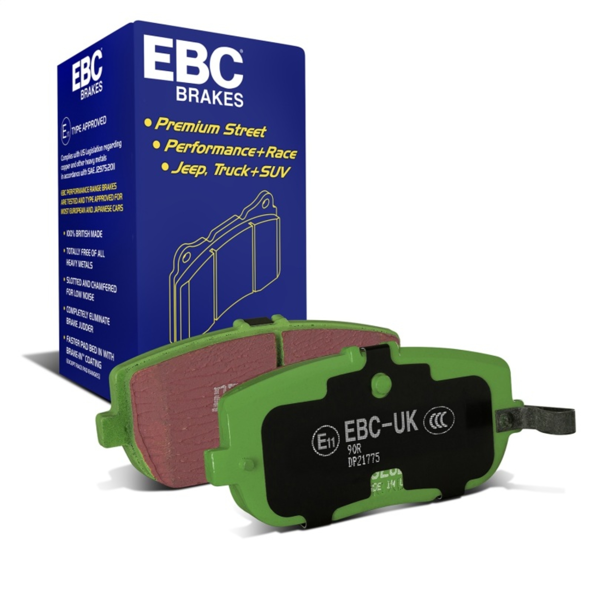 Picture of EBC Greenstuff Brake Pad Sets - DP21775