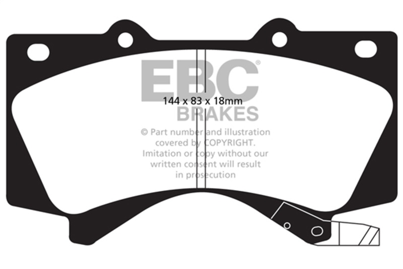 Picture of EBC Yellowstuff Brake Pad Sets - DP41815R