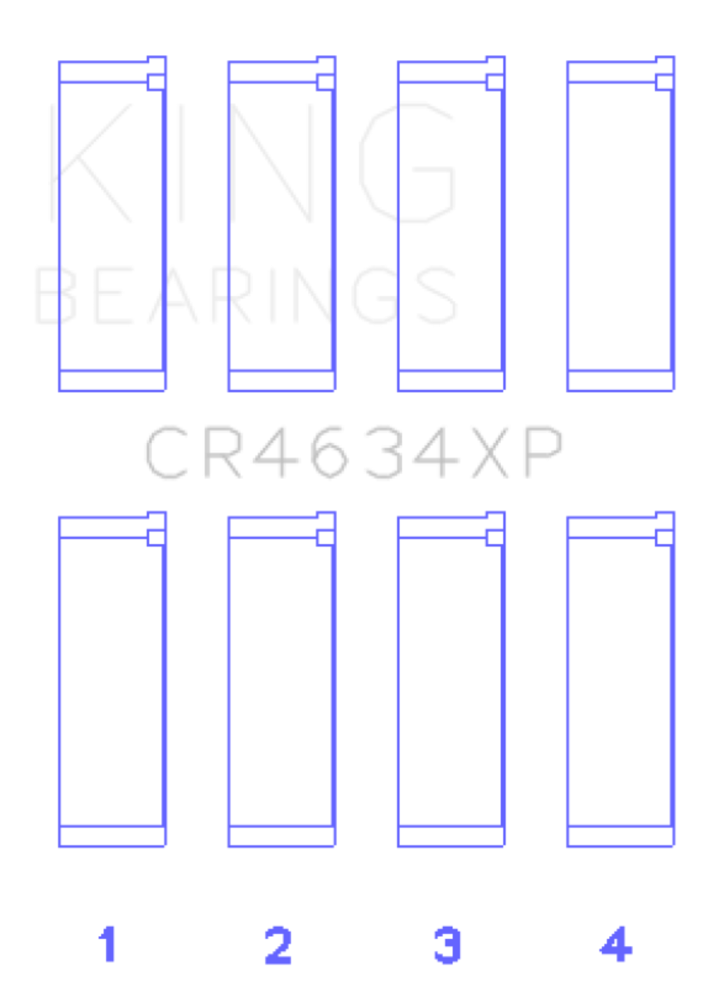 Picture of King Engine Bearings KING Connecting Rod Bearings - CR4634XP0.5