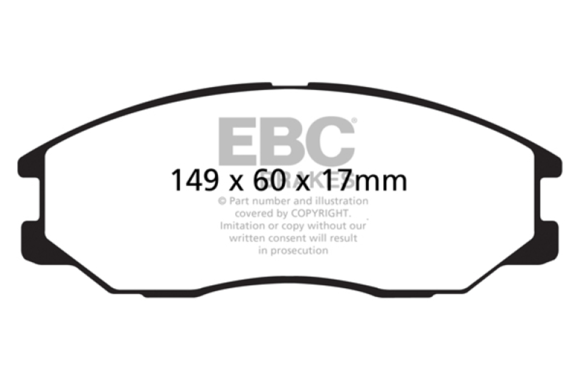 Picture of EBC Greenstuff Brake Pad Sets - DP61558