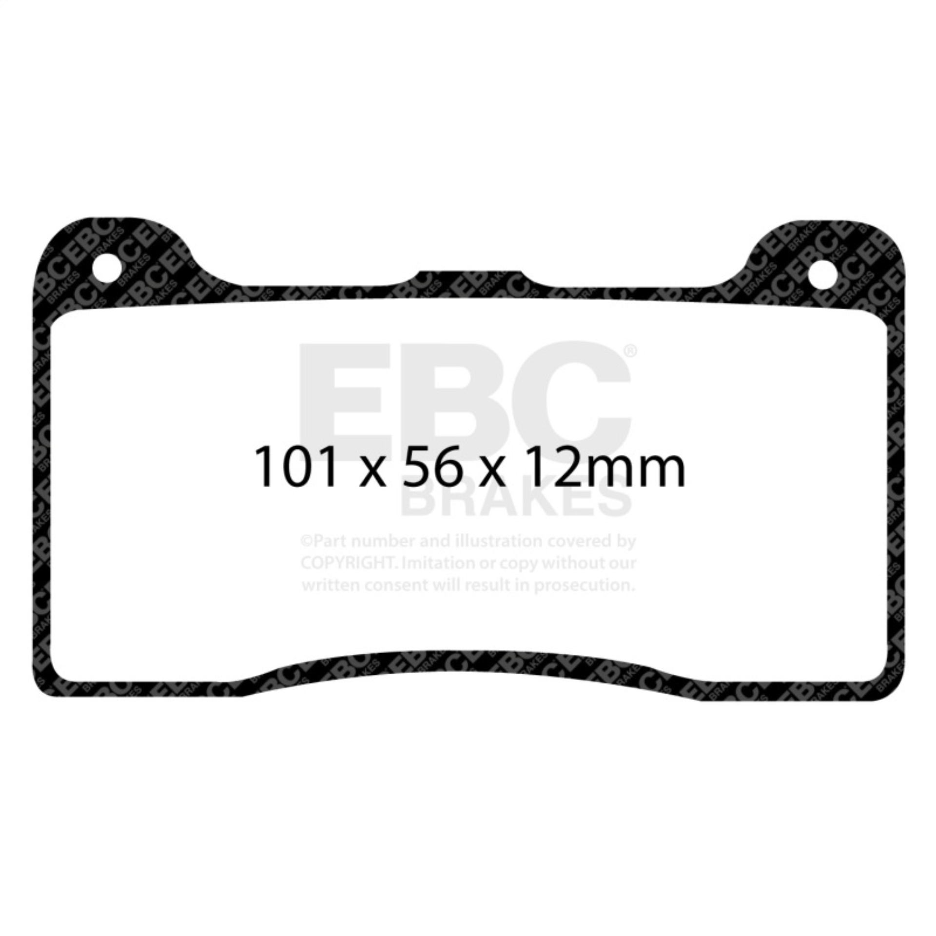 Picture of EBC Yellowstuff Brake Pad Sets - DP4039/2R