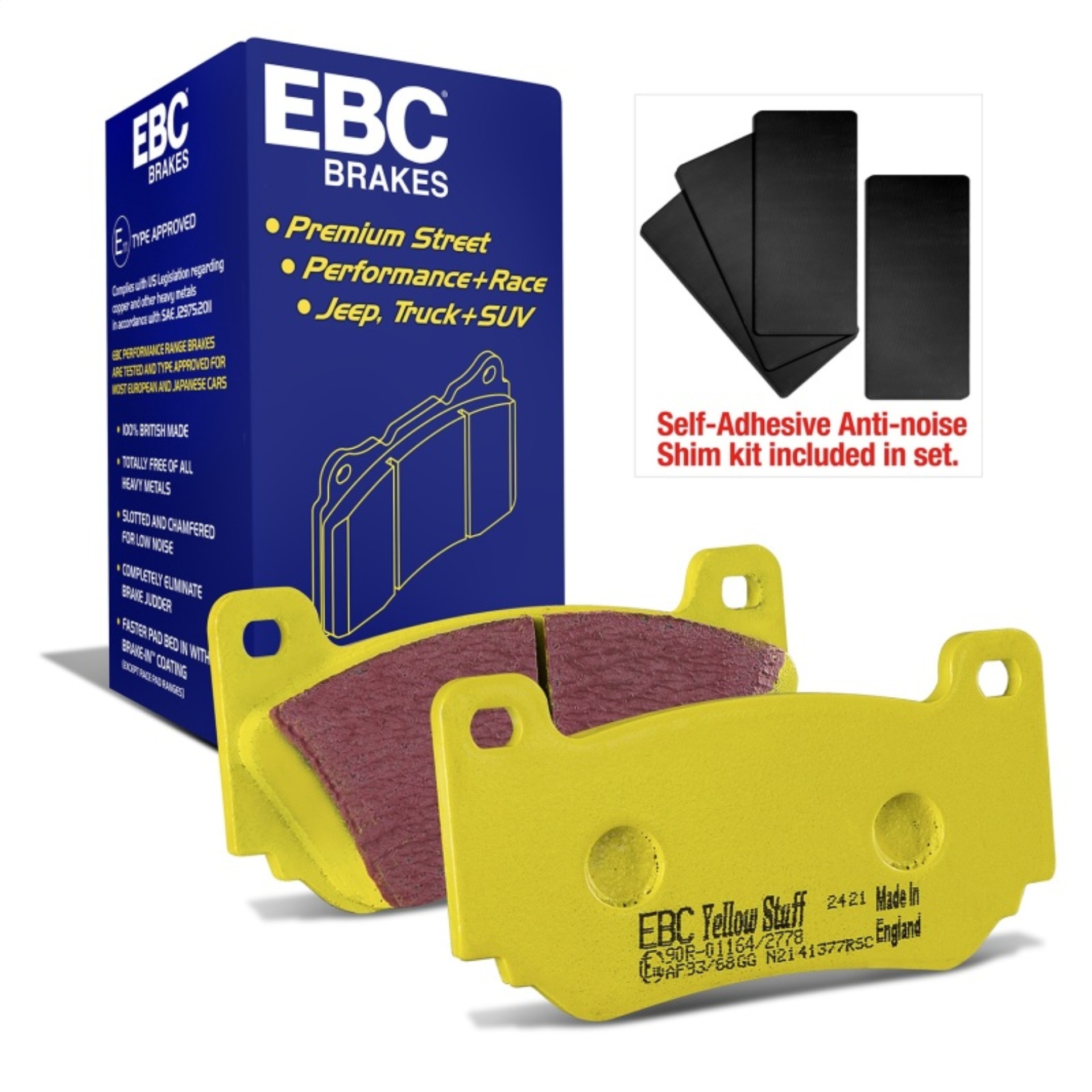 Picture of EBC Yellowstuff Brake Pad Sets - DP41377R
