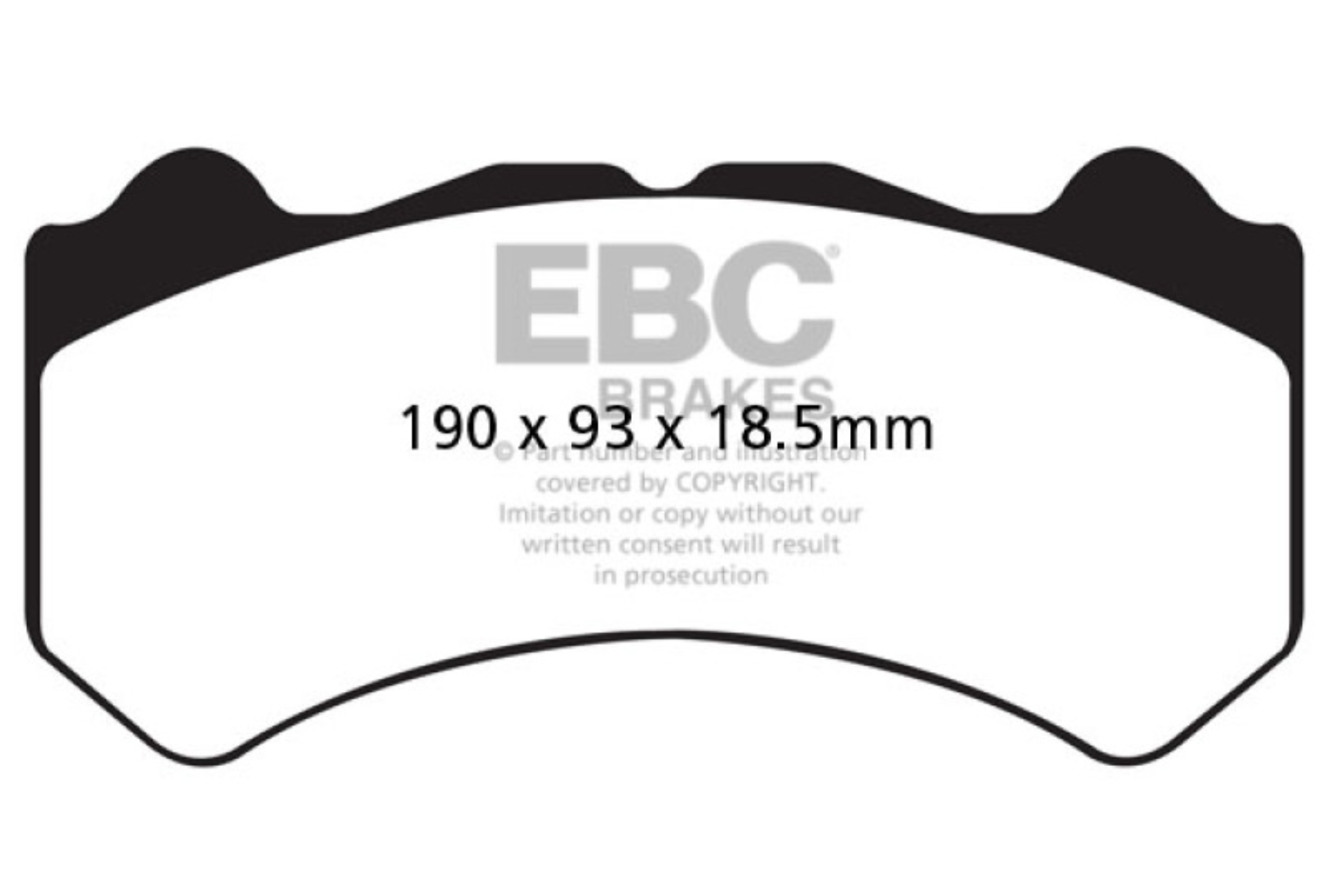 Picture of EBC Yellowstuff Brake Pad Sets - DP41983R