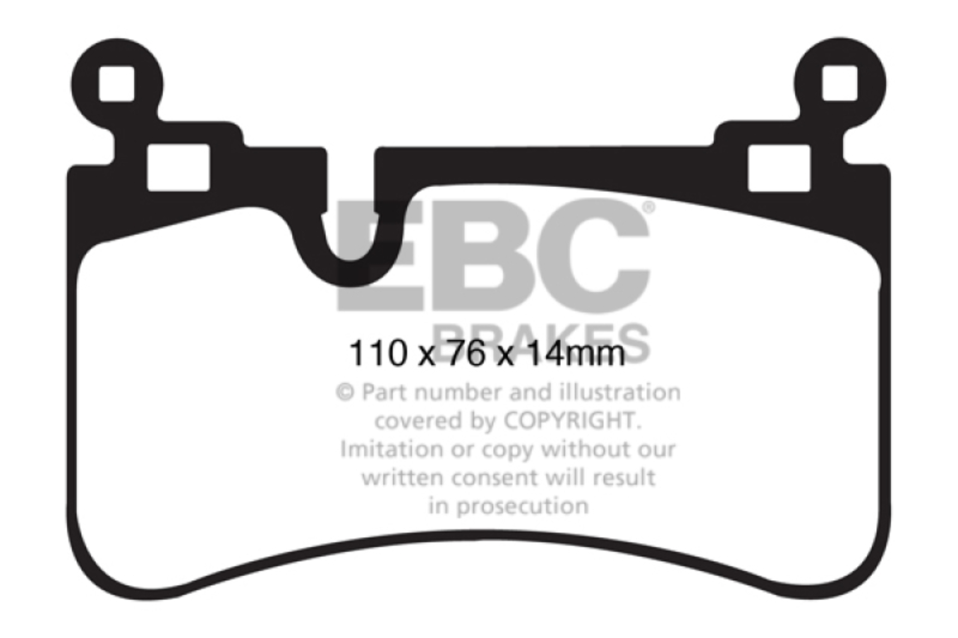 Picture of EBC Redstuff Brake Pad Sets - DP31839C