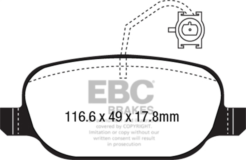 Picture of EBC Greenstuff Brake Pad Sets - DP22236